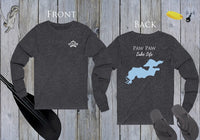 Paw Paw Lake Life Unisex Cotton Jersey Long Sleeve Tee - Back Printed - Michigan Lake