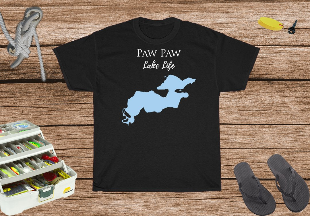 Paw Paw Lake Life Heavy Cotton Tee - Michigan Lake
