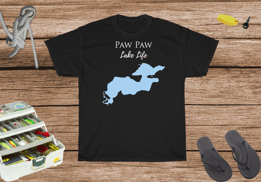 Paw Paw Lake Life Heavy Cotton Tee - Michigan Lake