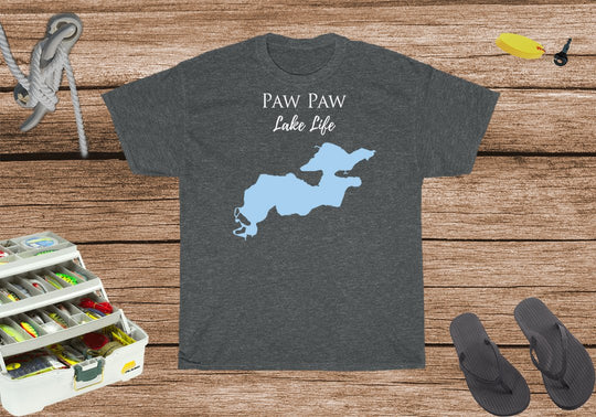 Paw Paw Lake Life Heavy Cotton Tee - Michigan Lake