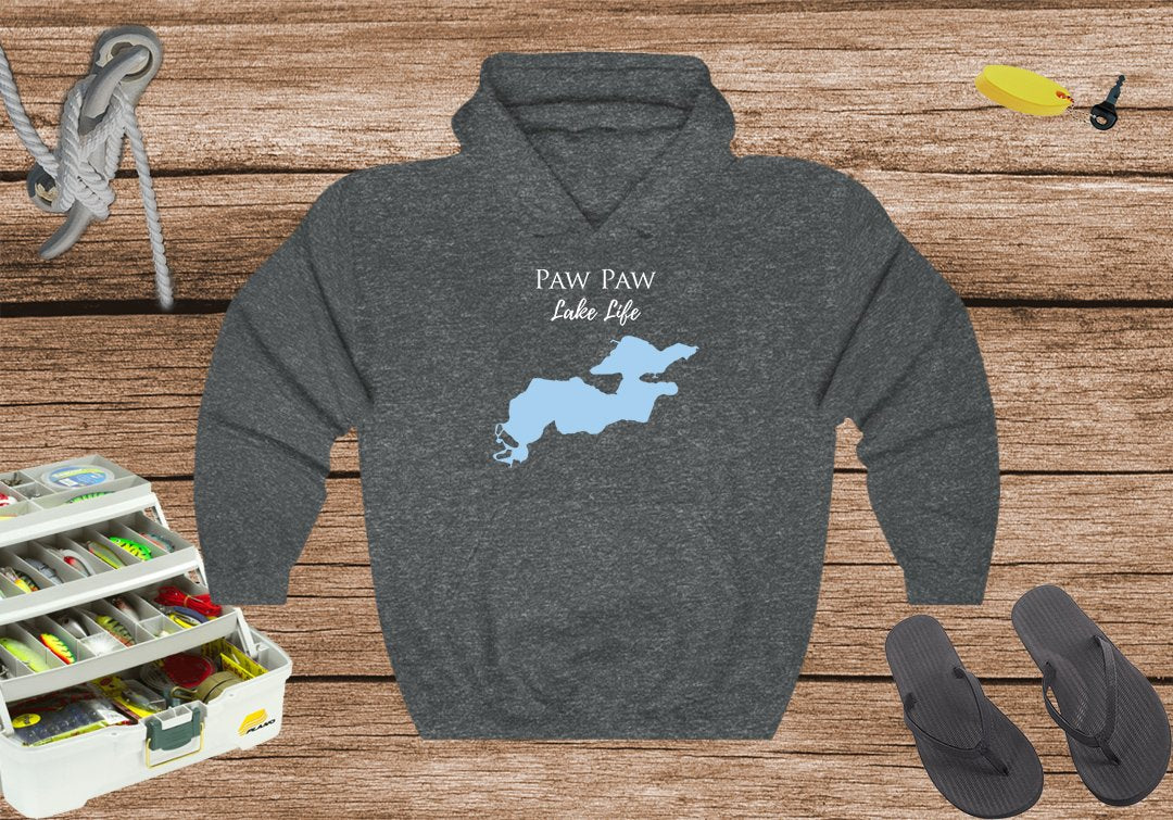 Paw Paw Lake Life Hoodie Sweatshirt - Michigan Lake