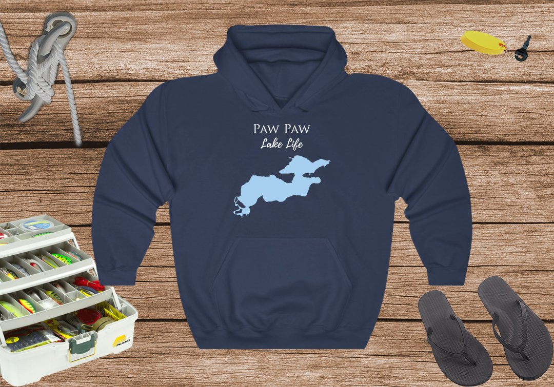 Paw Paw Lake Life Hoodie Sweatshirt - Michigan Lake