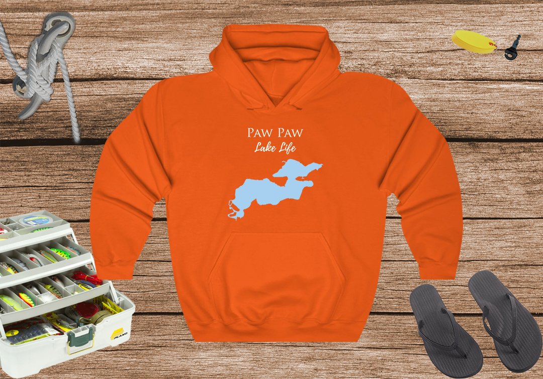 Paw Paw Lake Life Hoodie Sweatshirt - Michigan Lake