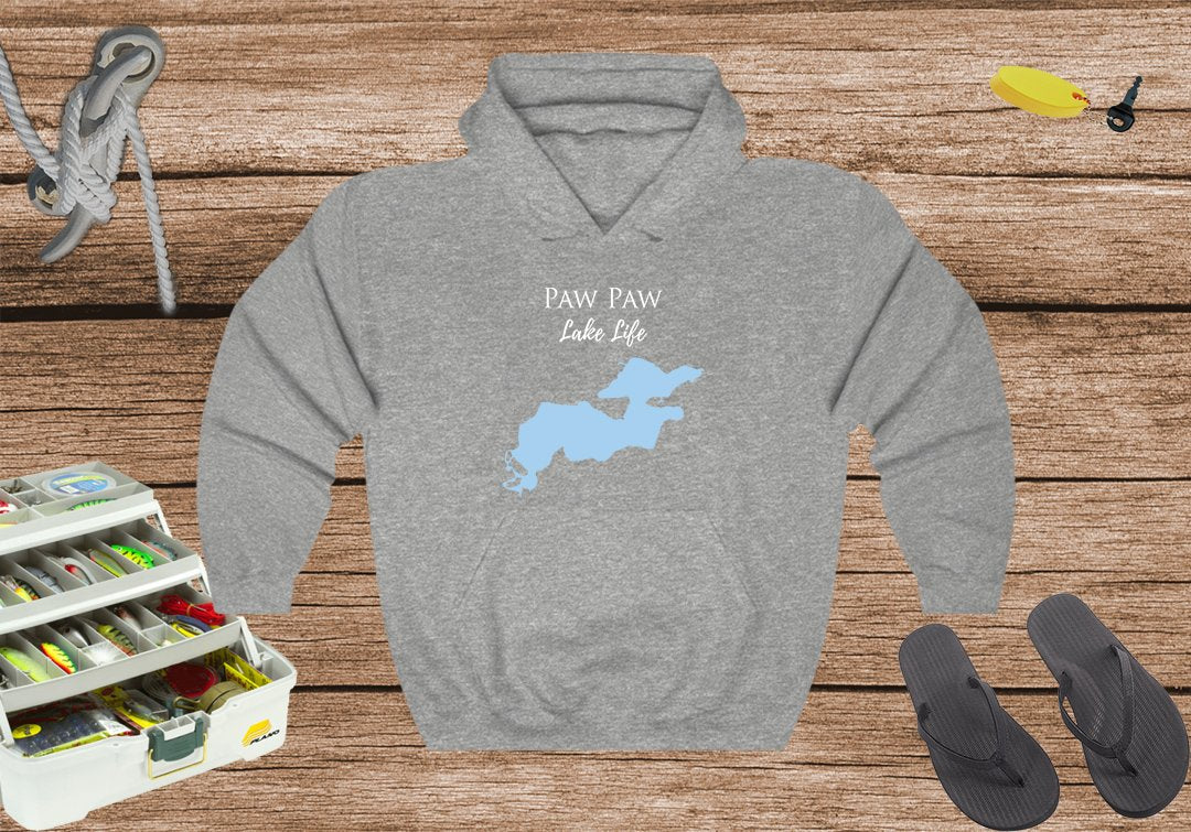 Paw Paw Lake Life Hoodie Sweatshirt - Michigan Lake