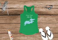 Paw Paw Lake Life Women's Ideal Racerback Tank - Michigan Lake