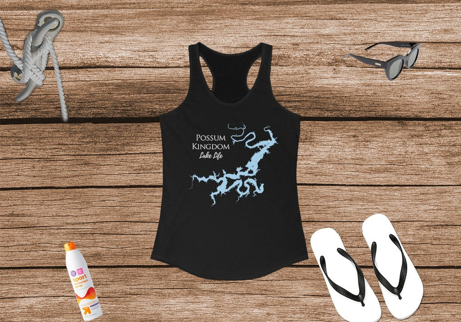 Possum Kingdom Lake Women's Ideal Racerback Tank - Texas Lake