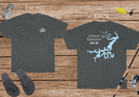 Possum Kingdom Lake Life - Cotton Short Sleeved - FRONT & BACK PRINTED - Short Sleeved Cotton Tee - Texas Lake