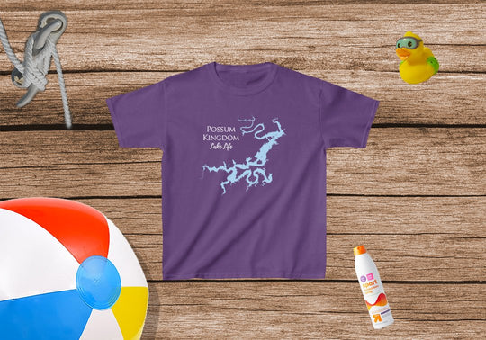 Possum Kingdom lake Life - Kids Heavy Cotton Tee - Texas Lake