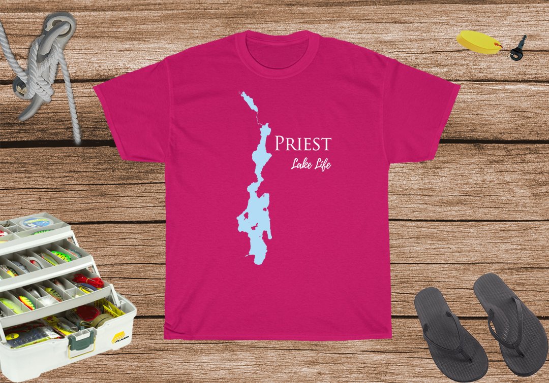Priest Lake Life Heavy Cotton Tee - Idaho Lake