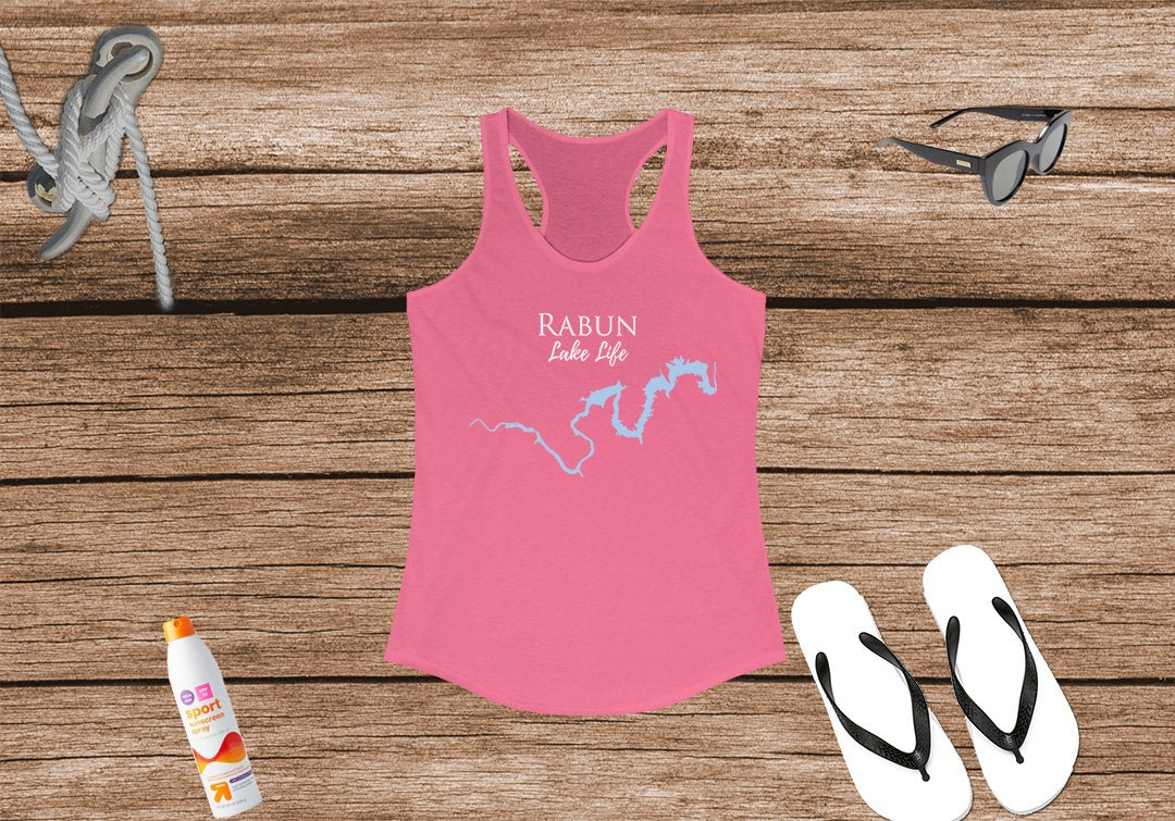 Rabun Lake Life - Women's Ideal Racerback Tank - Georgia Lake