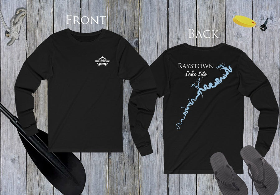 Raystown Lake Life Unisex Cotton Jersey Long Sleeve Tee - BACK PRINTED - Pennsylvania Lake