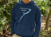 Raystown Lake PA Hoodie | Raystown Lake Map Hooded Sweatshirt | Raystown Lake Life - Pennsylvania Lake
