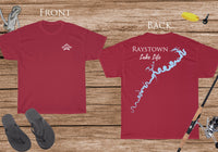 Raystown Lake Life - Cotton Short Sleeved - FRONT & BACK PRINTED - Short Sleeved Cotton Tee - Pennsylvania Lake
