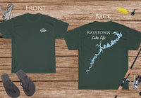 Raystown Lake Life - Cotton Short Sleeved - FRONT & BACK PRINTED - Short Sleeved Cotton Tee - Pennsylvania Lake