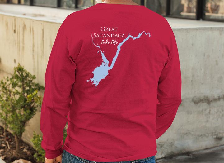 Great Sacandaga Long Sleeve Shirt - Unisex Jersey Long Sleeve Tee - New York Lake