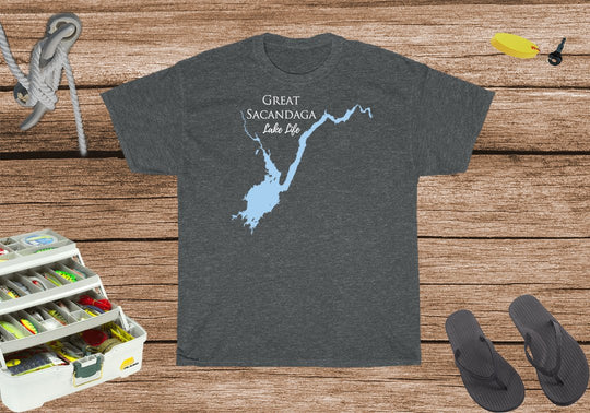 Great Sacandaga Heavy Cotton Tee - New York Lake