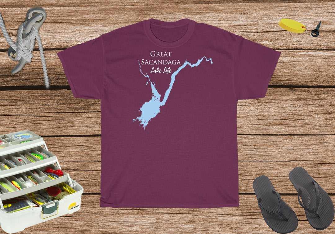 Great Sacandaga Heavy Cotton Tee - New York Lake