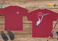 Great Sacandaga Lake Life - Cotton Short Sleeved - FRONT & BACK PRINTED - Short Sleeved Cotton Tee - New York Lake