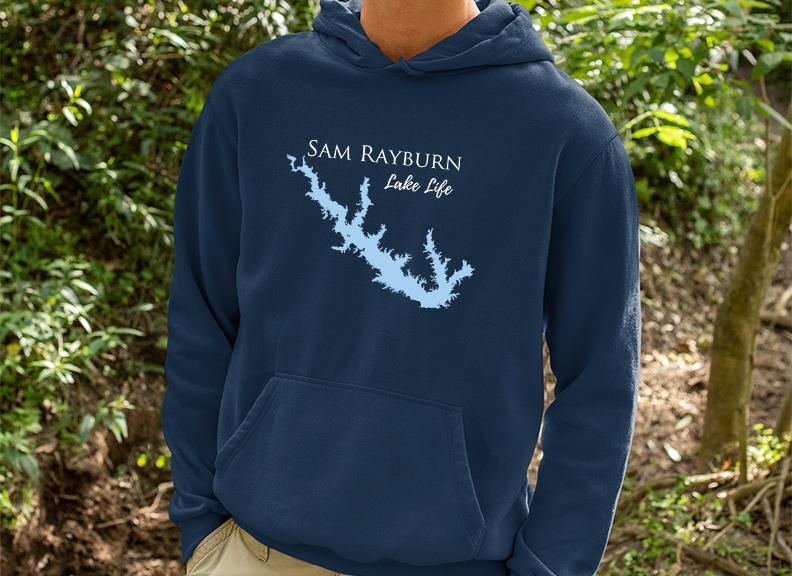 Sam Rayburn Lake Life Hoodie Sweatshirt - Texas Lake