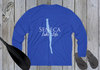 Seneca Lake Life Dri-fit Boating Shirt - Breathable Material- Men's Long Sleeve Moisture Wicking Tee - New York Lake
