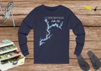 Shelbyville Lake Life Unisex Cotton Jersey Long Sleeve Tee - Illinois Lake