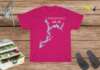 Shelbyville Lake Life Heavy Cotton Tee - Illinois Lake