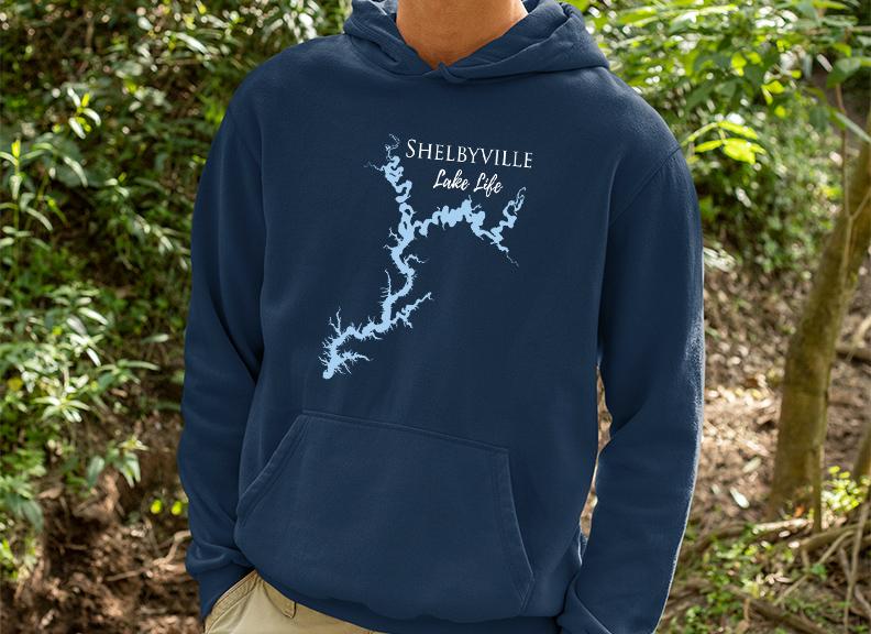 Shelbyville Hoodie  - Shelbyville Lake Life Sweatshirt - Illinois Lake