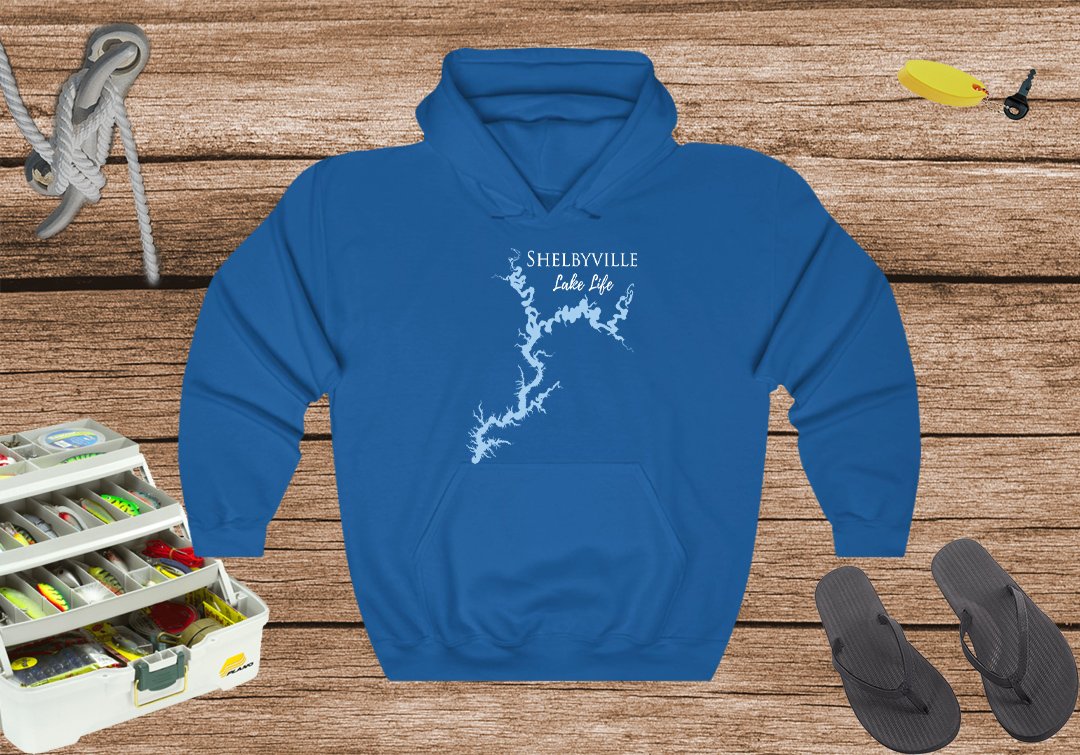 Shelbyville Hoodie  - Shelbyville Lake Life Sweatshirt - Illinois Lake