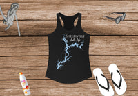 Shelbyville Lake Life Women's Ideal Racerback Tank - Illinois Lake