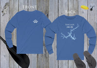 Sinclair Lake Life Unisex Cotton Jersey Long Sleeve Tee - Back Printed - Georgia Lake