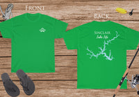 Sinclair Lake Life - Cotton Short Sleeved - FRONT & BACK PRINTED - Short Sleeved Cotton Tee - Georgia Lake