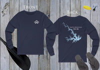 Smith Mountain Lake Life Unisex Cotton Jersey Long Sleeve Tee - Back Printed - Virginia Lake