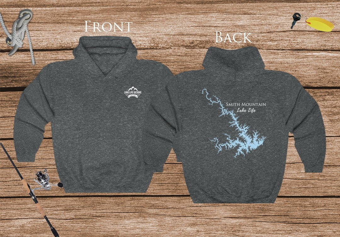 Smith Mountain Lake Life Hoodie - BACK PRINTED - Sweatshirt - Virginia Lake