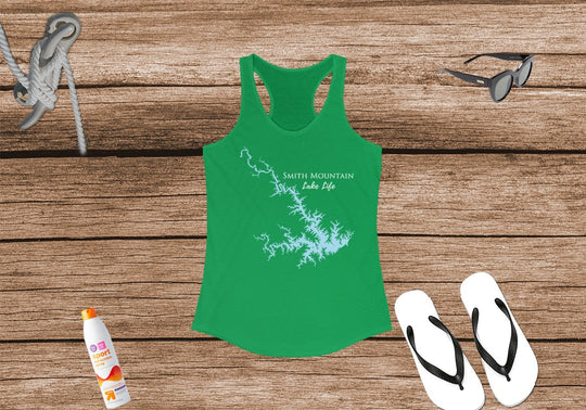 Smith Mountain Lake Women's Ideal Racerback Tank - Virginia Lake
