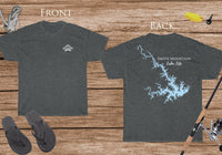 Smith Mountain Lake Heavy Cotton Tee - Front and Back Print - Virginia Lake