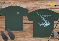 Smith Mountain Lake Heavy Cotton Tee - Front and Back Print - Virginia Lake