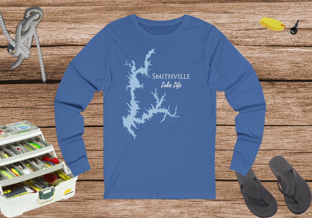 Smithville Lake Life Unisex Cotton Jersey Long Sleeve Tee - Missouri Lake