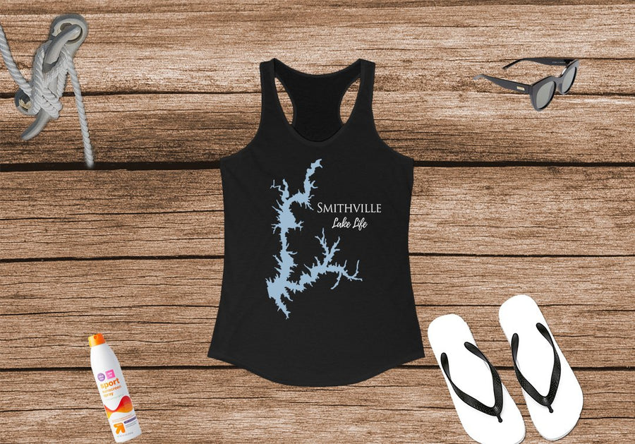 Smithville Lake Life Women's Ideal Racerback Tank - Missouri Lake