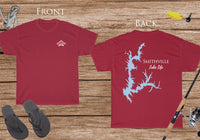 Smithville Lake Life - Cotton Short Sleeved - FRONT & BACK PRINTED - Short Sleeved Cotton Tee - Missouri Lake