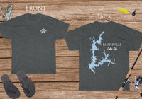 Smithville Lake Life - Cotton Short Sleeved - FRONT & BACK PRINTED - Short Sleeved Cotton Tee - Missouri Lake