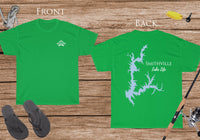 Smithville Lake Life - Cotton Short Sleeved - FRONT & BACK PRINTED - Short Sleeved Cotton Tee - Missouri Lake