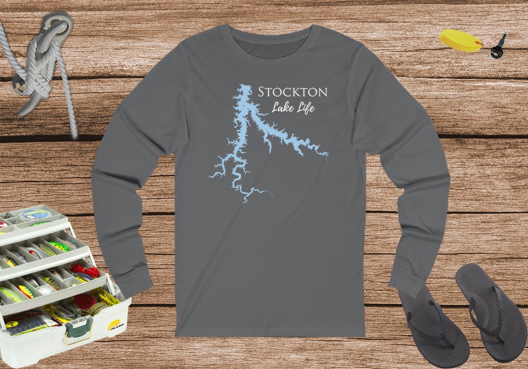 Stockton Lake Life Unisex Cotton Jersey Long Sleeve Tee - Missouri Lake