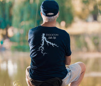 Stockton Lake Life - Cotton Short Sleeved - FRONT & BACK PRINTED - Short Sleeved Cotton Tee -  Missouri Lake