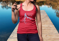 Stockton Lake Life - Women's Ideal Racerback Tank - Missouri Lake