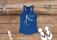 Stockton Lake Life - Women's Ideal Racerback Tank - Missouri Lake