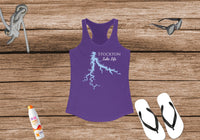 Stockton Lake Life - Women's Ideal Racerback Tank - Missouri Lake