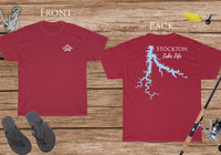 Stockton Lake Life - Cotton Short Sleeved - FRONT & BACK PRINTED - Short Sleeved Cotton Tee -  Missouri Lake
