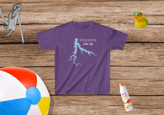 Stockton Lake Life - Kids Heavy Cotton Tee - Missouri Lake
