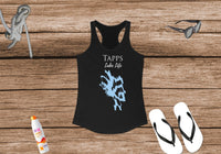 Tapps Lake Life Women's Ideal Racerback Tank -  Washington Lake