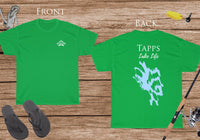 Tapps Lake Life - Cotton Short Sleeved - FRONT & BACK PRINTED - Short Sleeved Cotton Tee -  Washington Lake